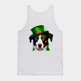 Lady Dog Ready For St. Patrick's Day Dog Lover Tank Top